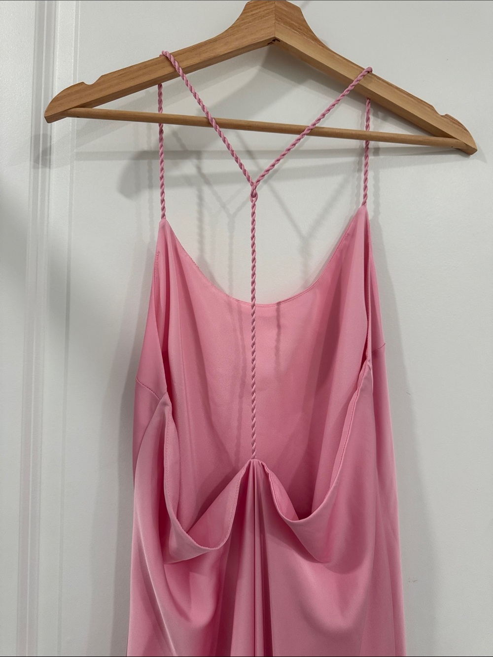 Forever 21 Pink Slip Maxi Dress with Braided Straps - Picture 4 of 7
